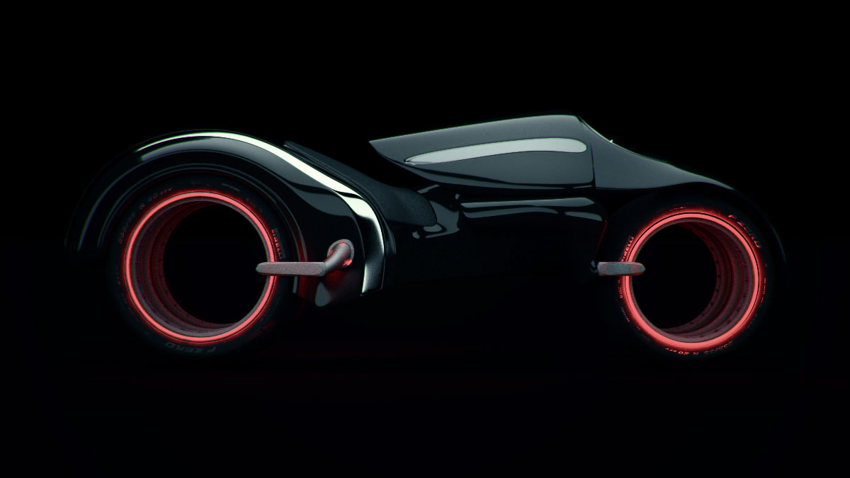 3d render of Monarch Lightcycle